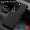 Odolné protiskluzové pouzdro pro OPPO A5 5G 2025 Ochranný kryt Magnetický sací držák Coque Fundas Capa