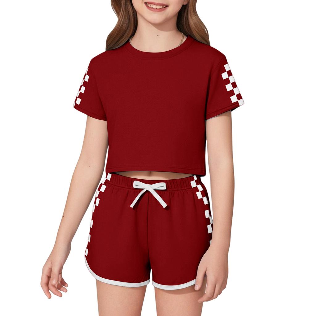 Children's Sleepwear 2-piece Home Clothes Short Sleeve Shorts Sleepwear Set