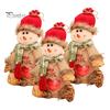 Christmas Candy Bags 3Pcs Gift Snowman Santa Elk Patterns Toy Storage Sacks for Kids Decorative Reusable Holiday Party Favor Pouches