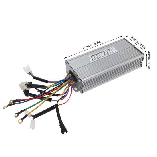 Electric Bike Conversion Kit 35A Sine Wave Bike Motor Controller with Light Line for KT LCD 8S Panel Set for 1500W Motor 