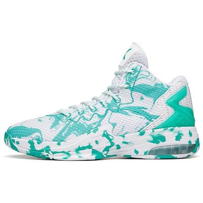 Anta KT3 Thompson 3 Strapazierfähige Rutschfeste Mid-Top Basketballschuhe Herren Sneaker Grün Weiß 11741105-16