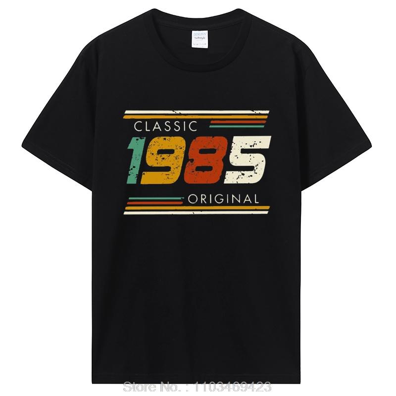 Funny Classic 1985 Original Vintage T Shirt Summer Graphic Men Tshirt Streetwear Birthday Awesome T-shirt Clothing