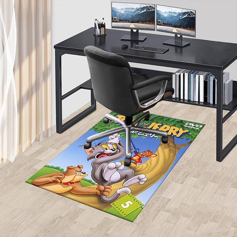 1pc Tom and Jerry Carpet, for Home & Office Decor, Desk Chair Carpet, Festive Gift,Conference Room CarpetL1234