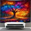 Magic Tree Fluorescent Tapestry Embrace the Magic of NatureUV tapestry wall hanging bedroom home party decoration