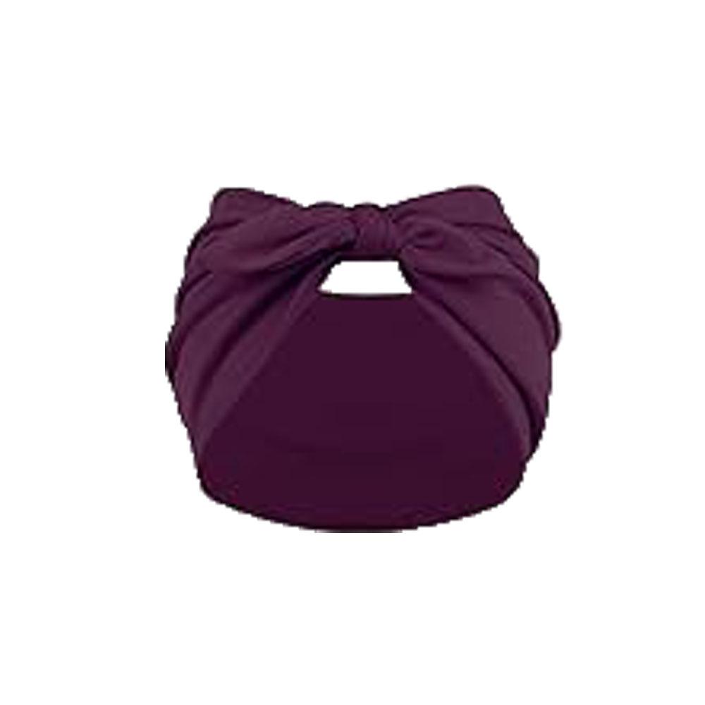 Knotted Rabbit Solid Color Elastic Ear Bow Headband Yoga Sports Headband Sweat-absorbent Antiperspirant Elastic Headdress
