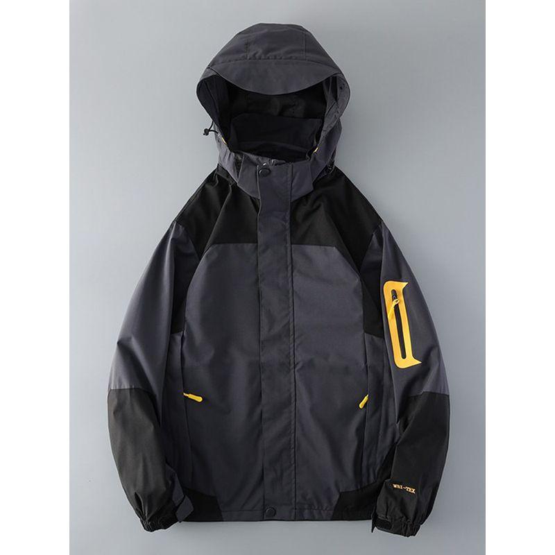 Contrast Color Three-Proof Shell Jacket American Workwear Men's Outdoor