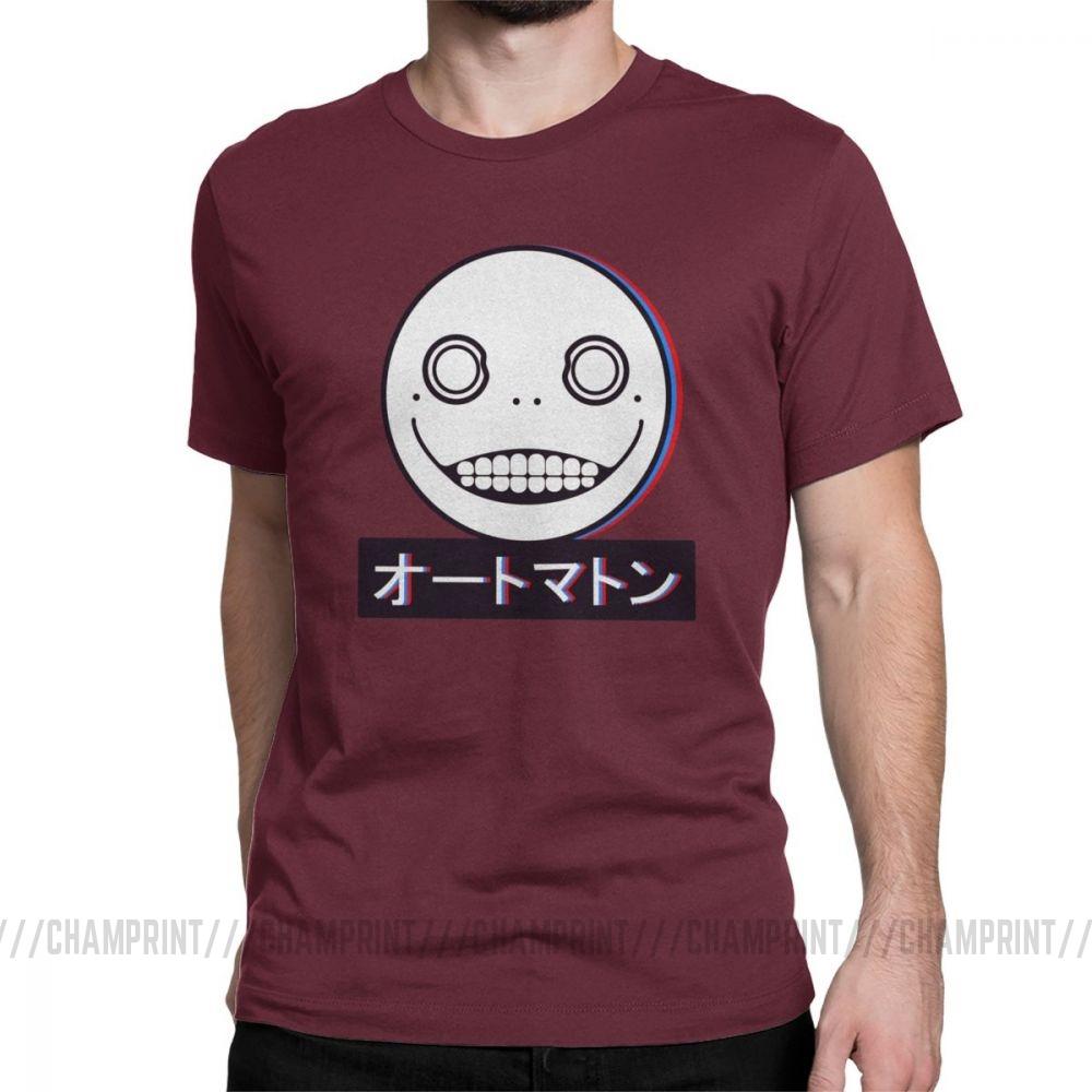 Humor Spiel Nier Automata 2B Yorha T-Shirts Herren Rundhals 100% Baumwolle T-Shirt