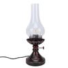 Vintage Table Lamp with Crackled Glass Shade 40W E27 Rustic Small Antique Desk Lamp Bedside Decor for Farmhouse Bedroom