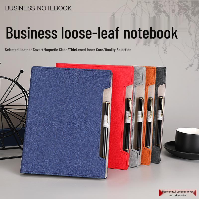 Wenzhou Faux Leather A5 Business Notebook for Meetings & Records A5