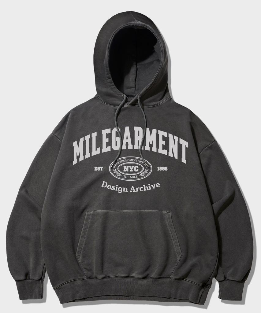 Milegarment Nyc Hoodie [Pigment D.Gray]