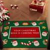 Christmas Loop Pile Non-slip Doormat: Wear-resistant, Cuttable, Ideal for Home Entrances