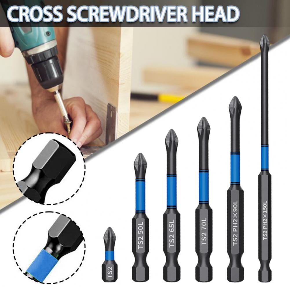 High Hardness Screwdriver Bits High Durability Hex Shank Drill Bit Set with Strong Magnetic Impact Screwdriver Tips for Various