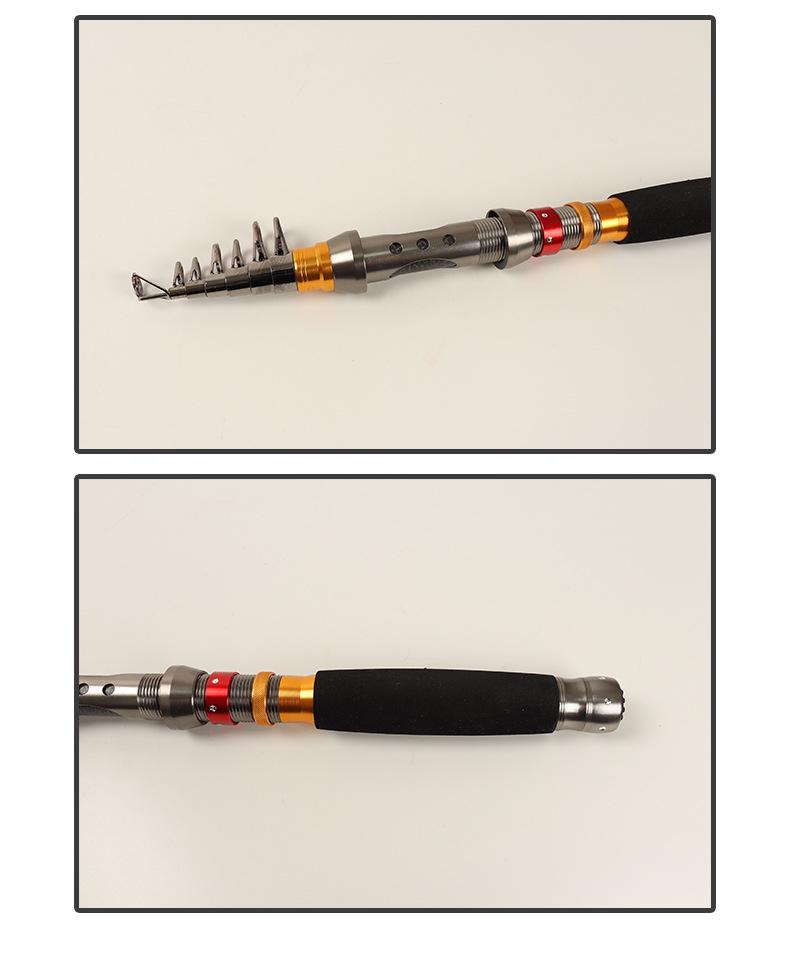 Compact Sea Fishing Rod - Super Short Portable Long Cast Mini Jiang Rod