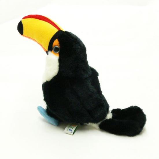 Cute Sales Tucano Plush Z0007 (Ohashi) Toy, 21cm, Black, Red, Yellow,
