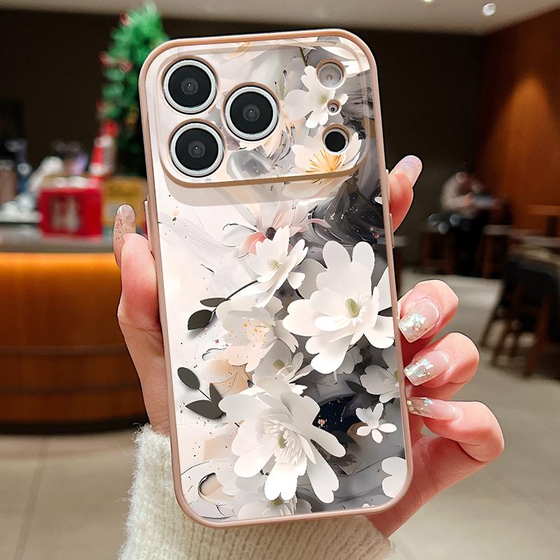 Retro Floral Pattern Case For iPhone 17 Pro Max Magnetic For Magsafe Hybrid Slim Matte Cover For iPhone 16 15 14 13 Pro Max