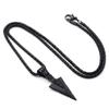 1PC Triangular Spearhead Men's Alloy Vintage Arrow Pendant Necklace