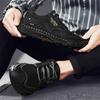 39-48 Scarpe Casual da Uomo in Pelle Fatte a Mano Morbide Scarpe da Lavoro Stivaletti alla Caviglia in Pelle Taglia Grande Mocassini da Guida Scarpe