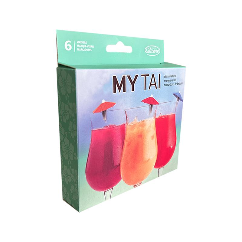 Silikon-Regenschirm-Wein-Glas-Markierer - Rotwein-Glas-Identifikatoren für Partys