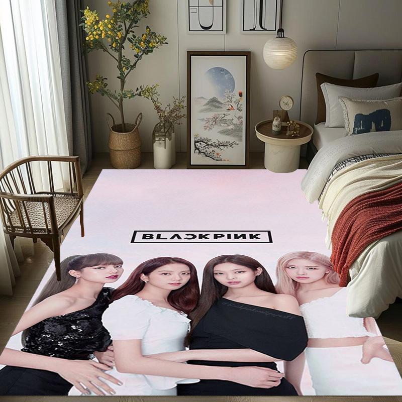 Black Pink Domination carpet Suitable for all seasons floor mats Fashion Office chair cushion Art