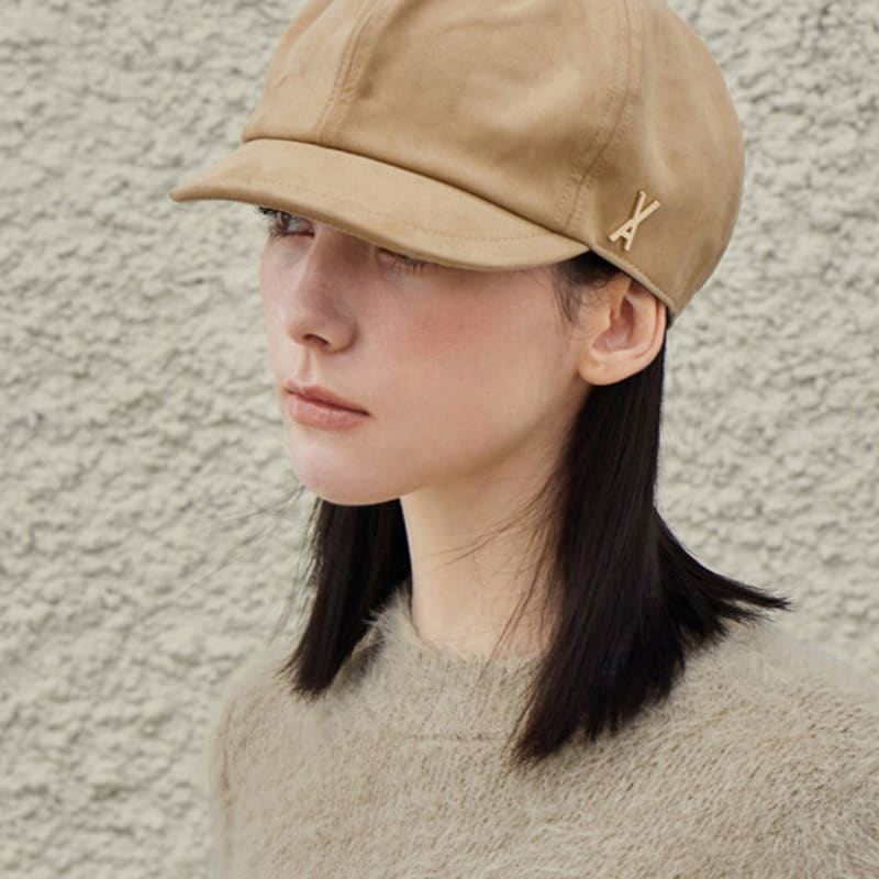 

VARZAR VA Кепка газетчика с шипами, свободного кроя, бежевая FREE