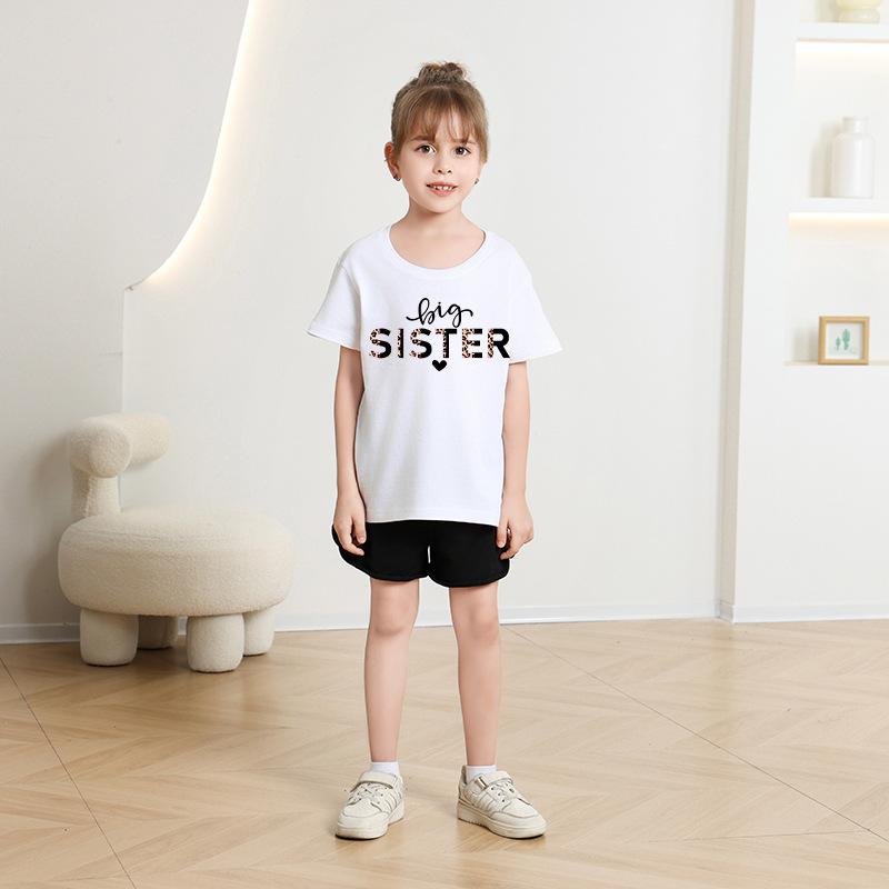 Kinder T-Shirt Buchstabenaufdruck 2-13J Kinderkleidung 100% Baumwolle T-Shirt Tops Tee2-13J Jungen Mädchen Baby T-Shirt