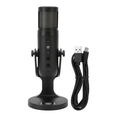 USB Condenser Microphone RGB Light Recording Microphone Rotatable Computer Microphone for Laptop PC