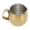 Kaffee Milchbecher Edelstahl Milchaufschäumkännchen Cappuccino Latte Art Milchkrug Becher Golden