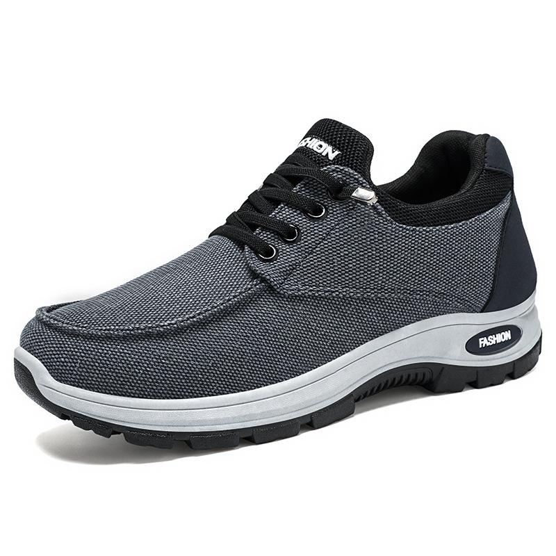 Shoes Men's Shoes New Summer Breathable Sports Shoes Shallow Mouth Thick Sole Men's Cloth Shoes Comfortable Running Shoes Soft Sole Single Shoes