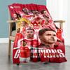 Arsenal Personalized Name Blanket Cozy Personalized Blanket Ultra-Soft Great for Office Couch Chair Sofa All-Season Use