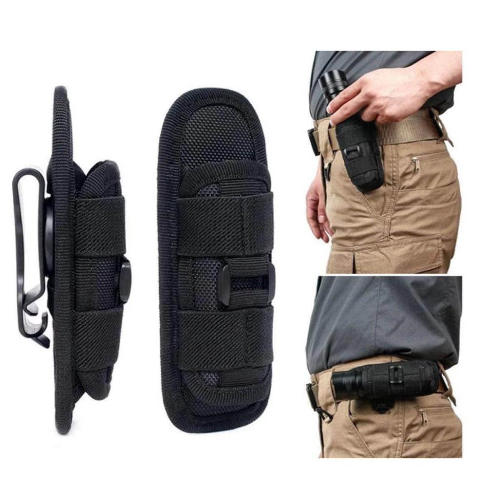 Portable Flashlight Bag Durable Torch Case Flashlight Holder Pouch Outdoor Activities