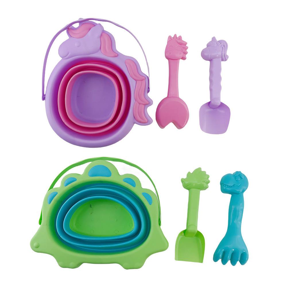 Versatile 2.5l Soft Silicone Folding Bucket Ideal For Kids Outdoor Sand Play Activities