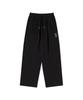 AWESOME STUDIO Double-Pleated Wide Sweatpants Black