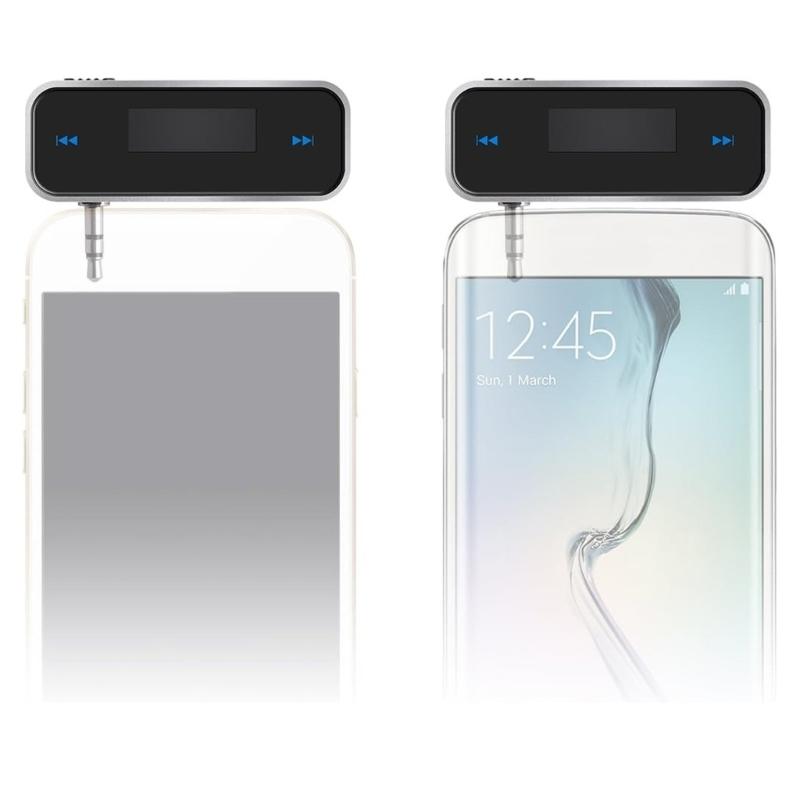 Auto MP3 MusikAudio FM Transmitter 3,5mm Aux Anschluss Im Auto Radio Transmitter Freisprech Audioadapter Autozubehör Tragbar