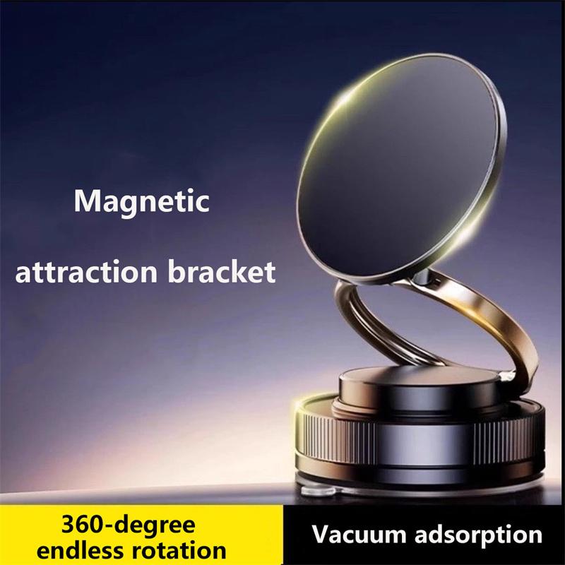 

Новый магнитный держатель для телефона для автомобиля Вакуумная адсорбция Автомобильный держатель для мобильного телефона чёрный