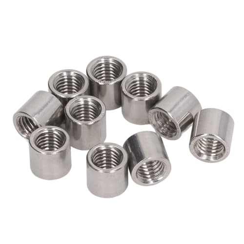 Stainless Steel Coupling Nut M10 SUS304 M10 X 14 X 13mm for DIY Tools, Machinery, Automotive, and Home Use