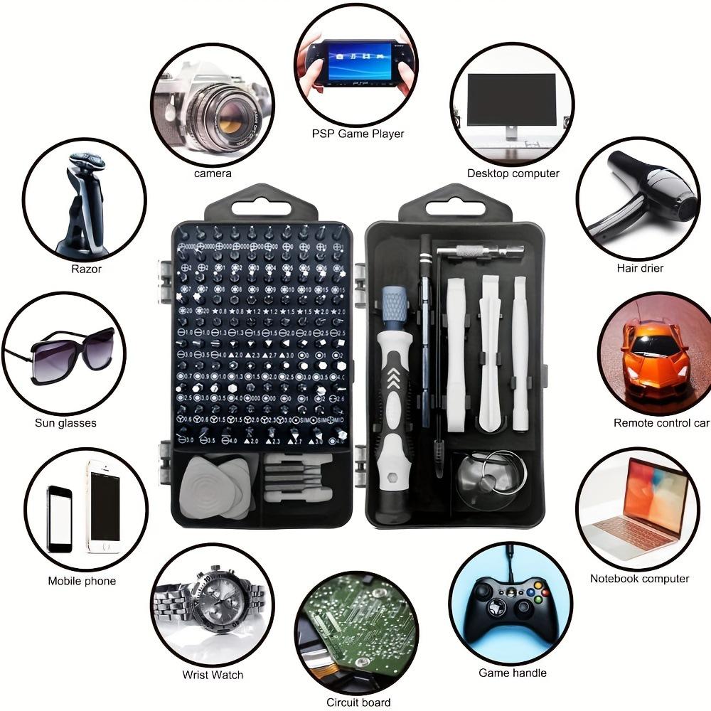 Set șurubelnițe multifuncțional 115-în-1 pentru electronică și reparații