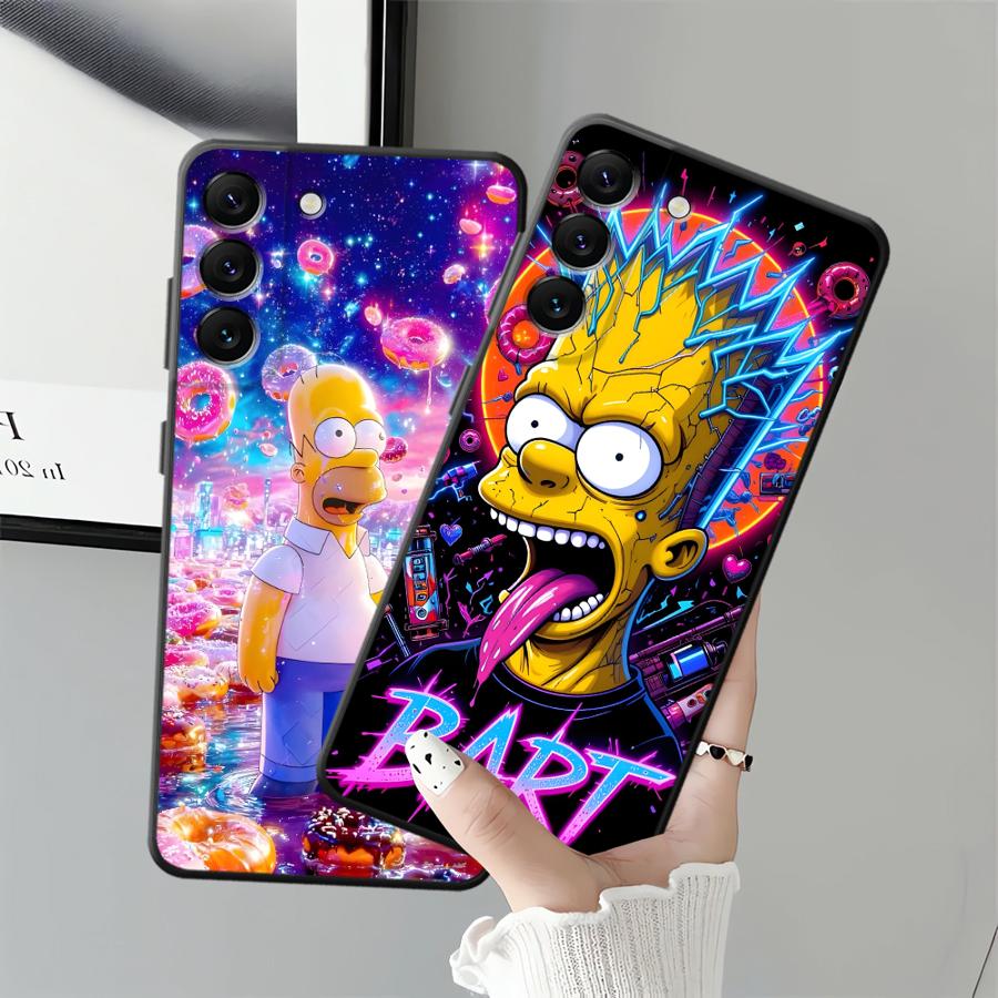 Case for Samsung Galaxy A26 A72 A35 A25 A71 A22 A52 A36 A24 A55 A23 A53 A32 A41 A51 A73 Soft Phone Cover Bart Simpson