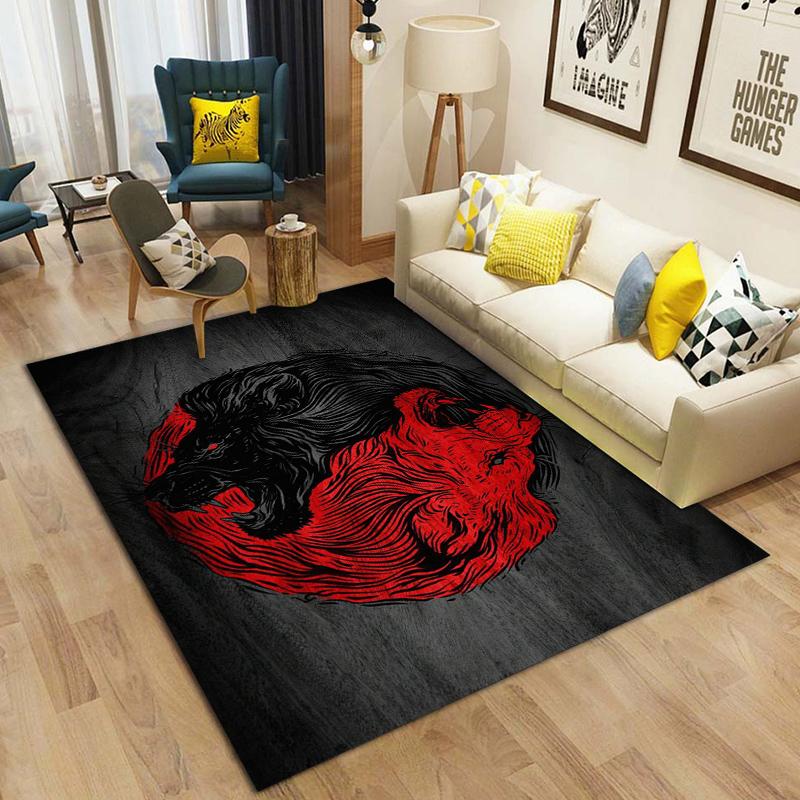 

15 Size Tai Chi Bagua Yin Yang Pattern Rug Carpet for Living Room Bathroom Mat Creative Doormat Carpet for Bedroom Home Decor 60x90(23x35in)