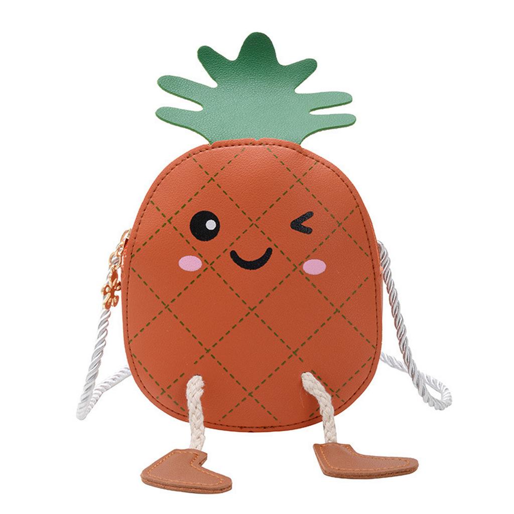 Infant Baby Kids Girls Bags Waist Bags Shoulder Bags Leather Cute Pineapple