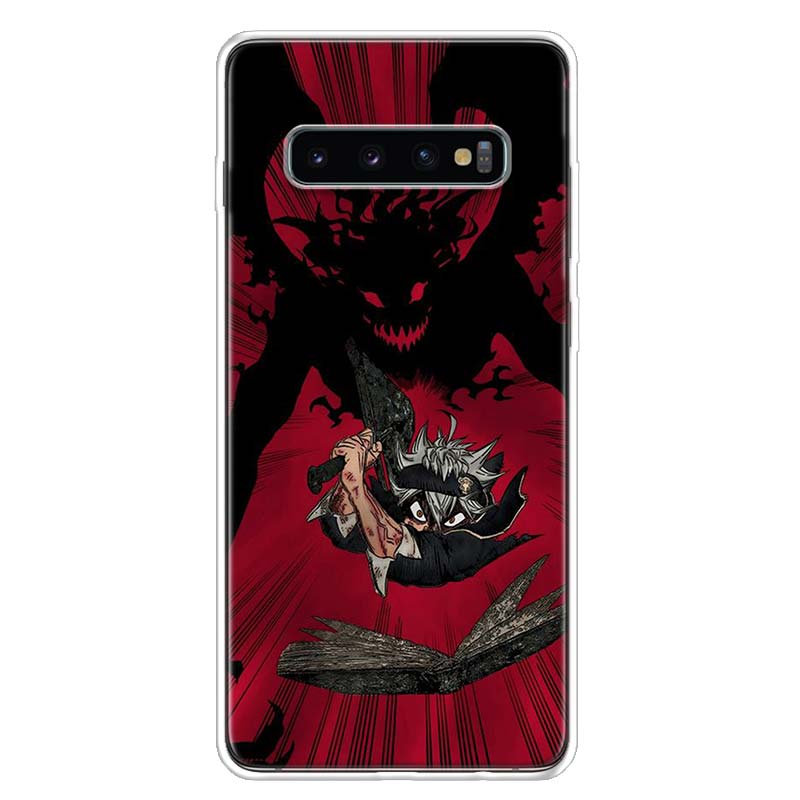 

Чехол для телефона с изображением аниме «Черный клевер» для Samsung Galaxy S10 Plus S20 FE S21 S22 Ultra S10E S9 S8 + S7 Edge J4 Samsung S8 Plus