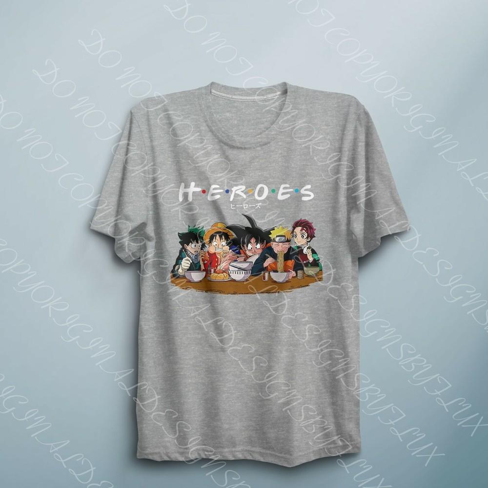 Anime T Shirt Unisex Unisexs Anime Shirt Heroes Anime Lover Gift Kids Anime T Shirt