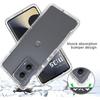 Case for Moto Edge 2024 5G Case Clear Crystal Non Yellowing Heavy Duty Soft TPU Dual Layer Bumper Rugged Protective Shockproof Slim Case Cover for