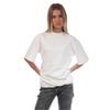 Off White Womens/Ladies Arrow Cotton Twisted Hem T-Shirt