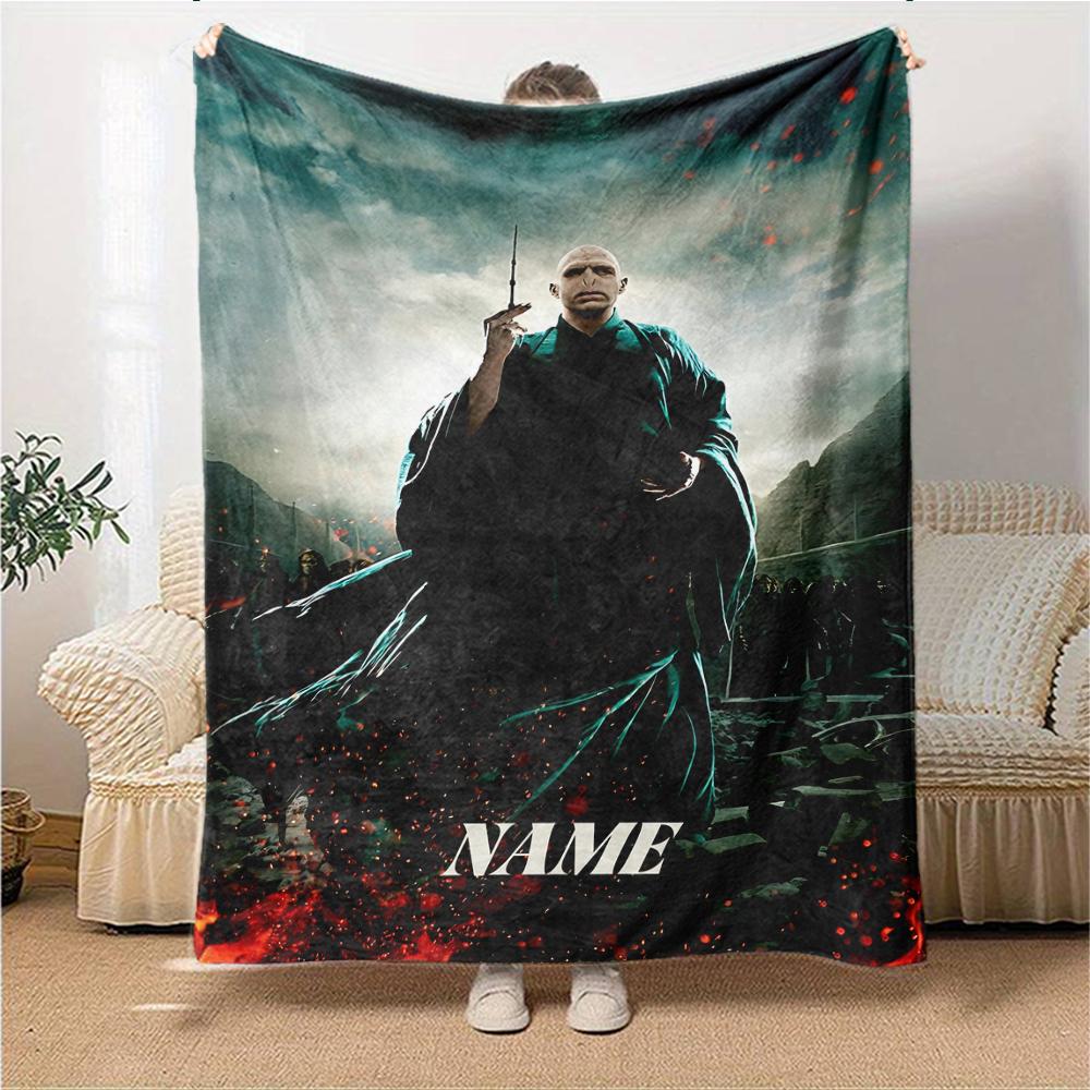 Custom Name Dark Magic blanket for Couch & Bed, Plush Cozy Fuzzy Blanket Super Soft & Warm Blankets for Fall and Winter. 090886