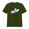 Unisexs Mosquito Print Cotton T Shirt Size XS to XL vintage Washed Breathable Slightly Casual Stretched Comfortable Unisex