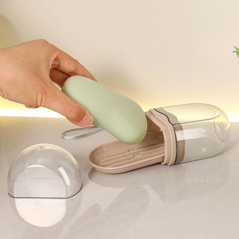 Elegant Transportable Soap Container For Travel Protective Plan With Air Openings Small Bathroom Accessories