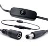 1.5M DC5521 Female To Male Power Cord With Toggle Switches For Various 12V Electronics And Home Appliances