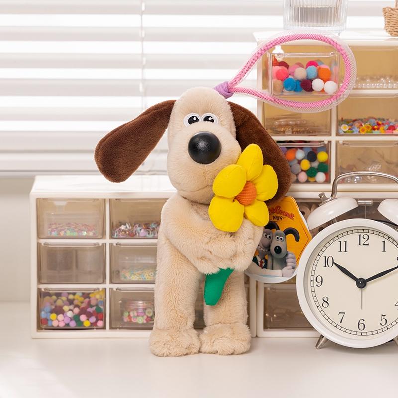 Wallace&Gromit Plush Toy Kawaii Gromit Wallace Toys Cartoon Dogs Bag Pendant Key Chain Anime Cute Puppy Stuffed Dolls