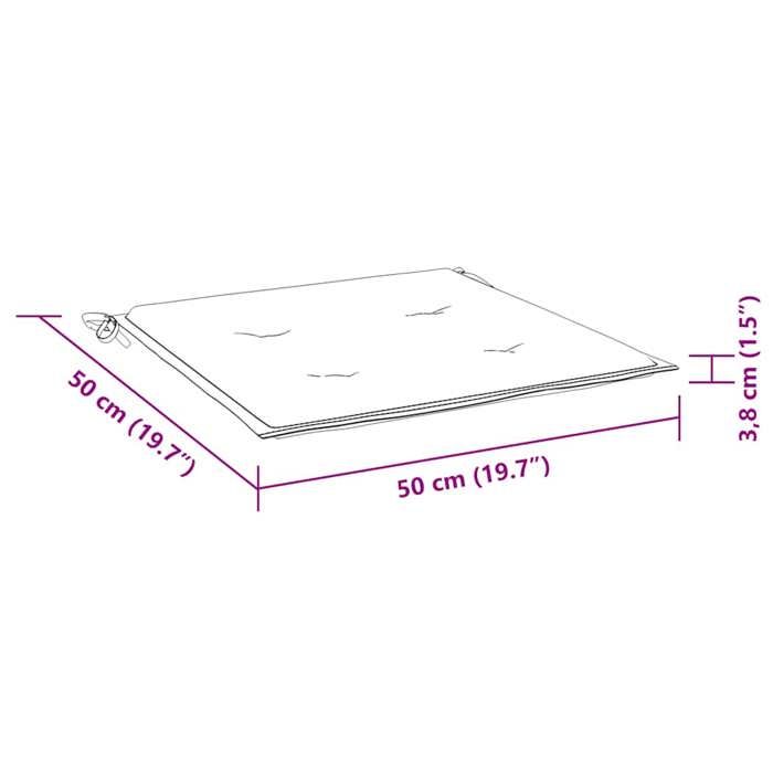 VidaXL Coussins de chaise de jardin 6 pcs anthracite 50x50x3 cm 314039