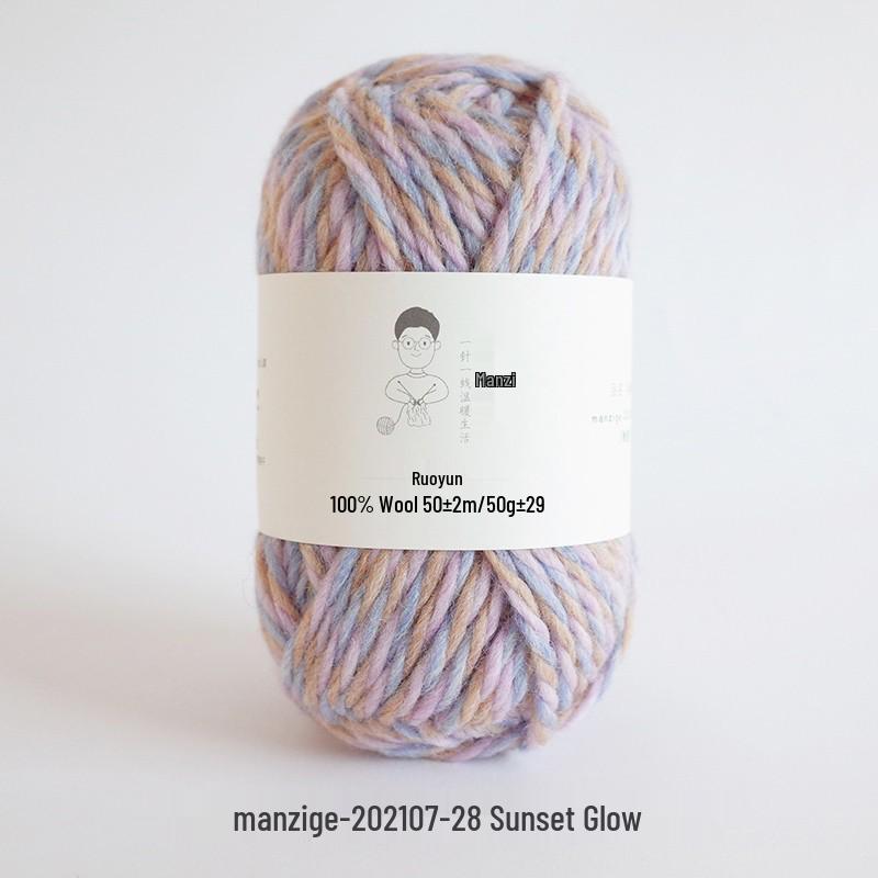 100% reine Wolle Grobgarn zum Handstricken von Mänteln, Schals und Pullovern - 5 mm dick